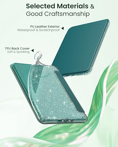 Funda para Kindle Paperwhite 2024 Verde Jade Ligera para Leer en Cafeterías 4