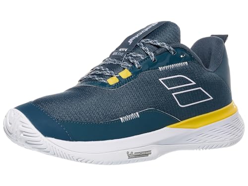 Babolat Men's SFX Evo All Court Tennis Shoes, Dark Grey/White (Men's US Size 12.5)