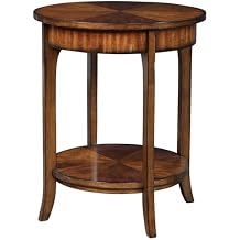 BOWERY HILL Contemporary End Table, 22 in x 22 in x 26.5 in, Particle Board and Solid Wood, Old Barn Primavera Veneer Finish, Distressed Casual Style Accent Table for Living Room Indoor Use