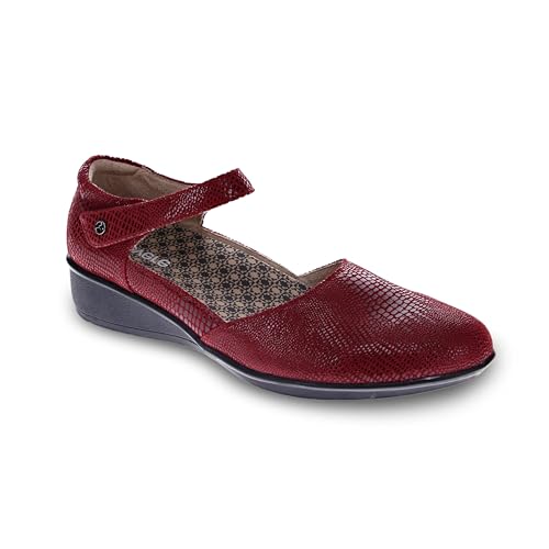 Image of Revere Osaka Mary Jane - Premium Leather - Orthotic-Friendly Removable Insoles - Adjustable Strap - Arch Support - Stylish Wedges for All-Day Comfort