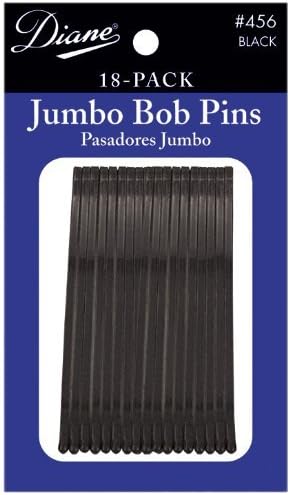 Diane Jumbo Bob Pins, Black, 18/card