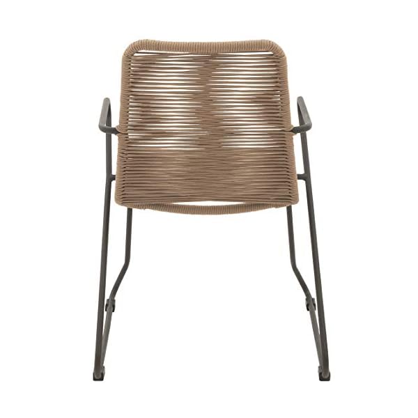 OUTLIV. Maranello Stapelsessel Stahl Rope Anthrazit Taupe