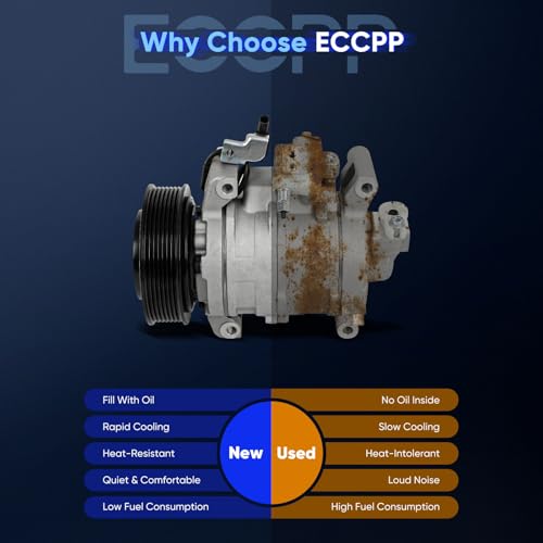 Image of ECCPP A /C Compressor with Clutch 2013-2017 for Honda for Accord 2.4L AC Compressor
