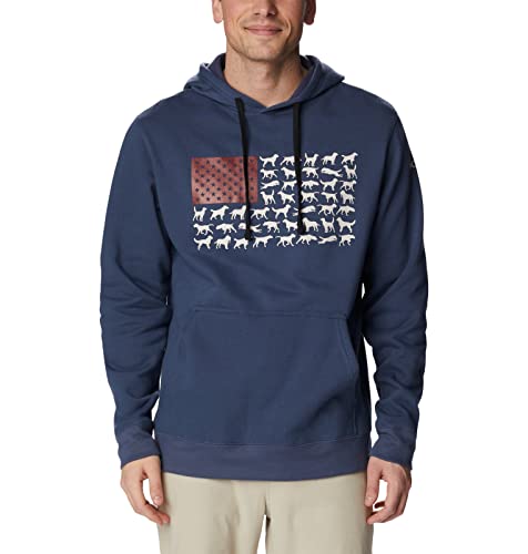 Columbia Men's Phg Game Flag Ii Hoodie, Zinc/Chalk Dog Flag, X-Large Tall #TOP10