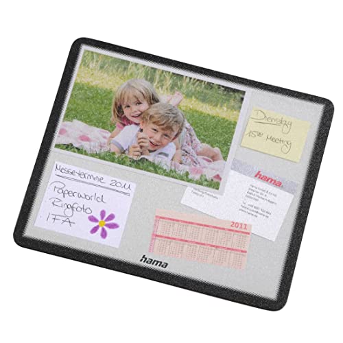 Hama Foto-Mauspad zum Selbstgestalten (mit Fotos, Bildern oder Postkarten, 23 x 19,5 cm) transparent