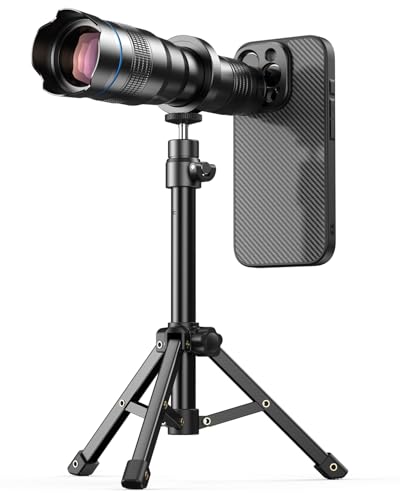Evil eye 36X Telephoto Lens for iPhone 16 Pro, High Power HD Telephoto Phone Lens with Tripod, Phone Lens Attachments for Travel, Concert, Exploration