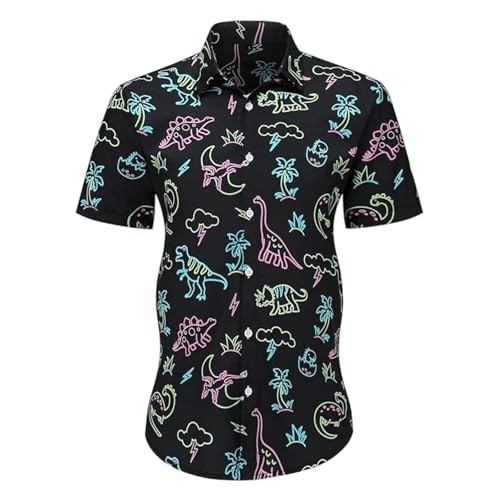 Chemise d'été homme décontractée noire idéale pour une relaxation en extérieur avec short
