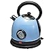 Produktbild L@TX Elektrischer Wasserkocher Automatisches Abschalten, 2200-Watt, Kalkfilter FüLlmenge Maximal 1,8 Liter Vintage Edelstahl Wasserkocher Anti-Kalk , blue