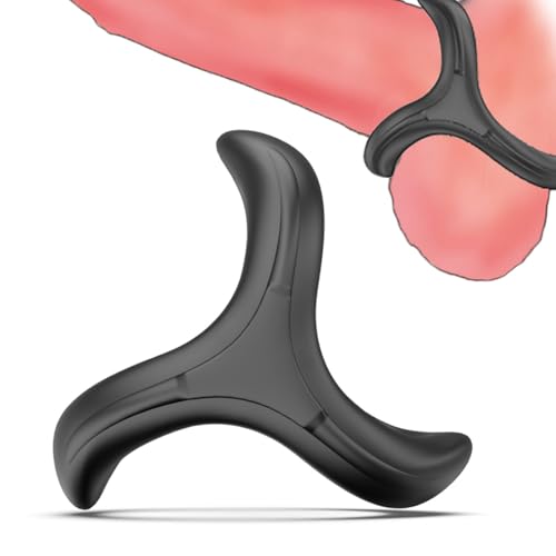 UIEXAY Triangolo Anelli Pene, Pleasure Ring, Anello Pene, Anelli per Pene e Testicoli, Set di per un'erezione più lunga e più piena