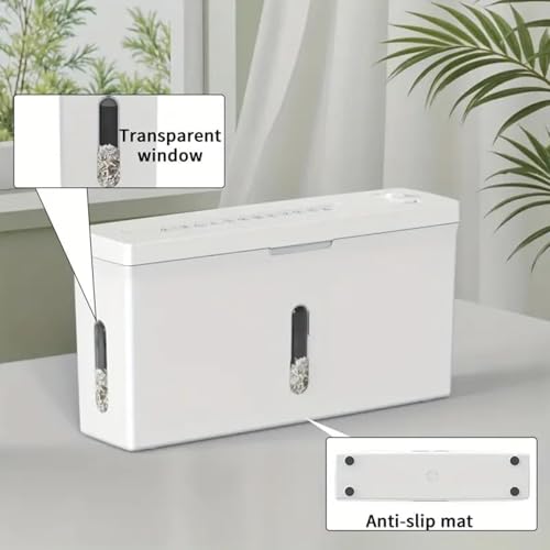 Trituradora de papel, trituradora portátil de microcorte P-5, nivel de seguridad, capacidad de 2 hojas, trituración continua de 10 minutos, sistema antibloqueo de 4L para oficina en casa