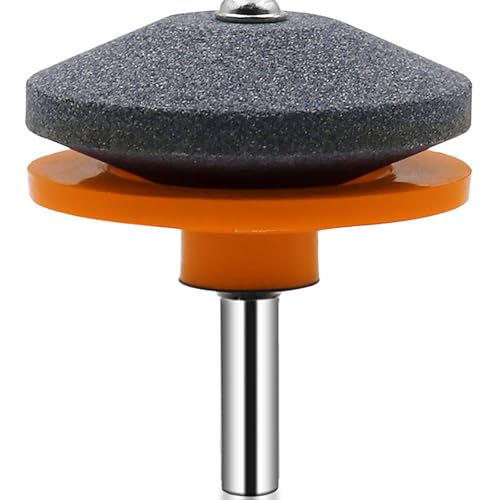 Lawn Mower Blade Sharpener – Durable Blade Sharpening Drill Attachment for Garden Tools, Fits Any Power Hand Drill, Knife & Mower Blade Sharpening Tool Kit (orange color 1 Pcs)