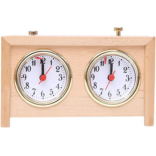 BETTERLINE Analog Chess Clock Timer Professional Grade Wooden Clock Wind by BETTERLINE - Used condition - US$23.84