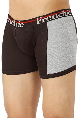 Image of Frenchie Ace Men's Cotton Rib Trunks in Stretchable, Breathable Innerwear Trunks