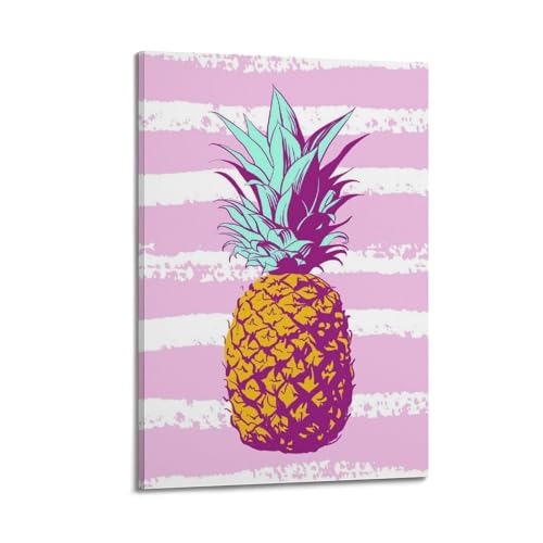 Poster ananas rose moderne CMHONLY pour créer une décoration murale esthétique dans votre salon