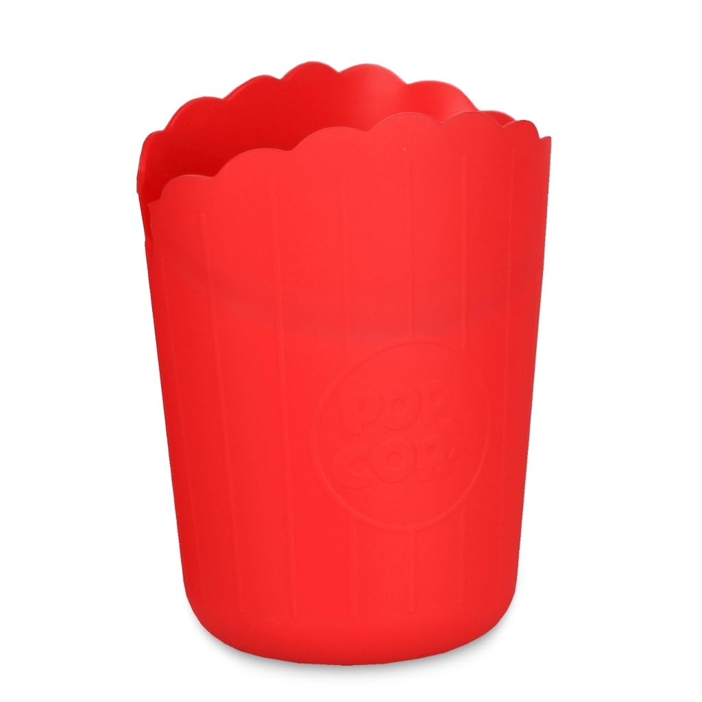 Kit 2 Pipoqueira Micro-ondas Sem Óleo Mini Balde Pipoca Silicone Tampa Dobrável Saudável