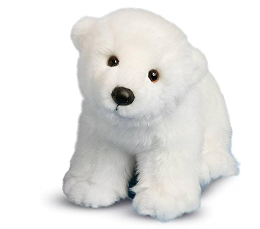 Amazon.com: Douglas Marshmallow Polar Bear (2/12) : Toys & Games