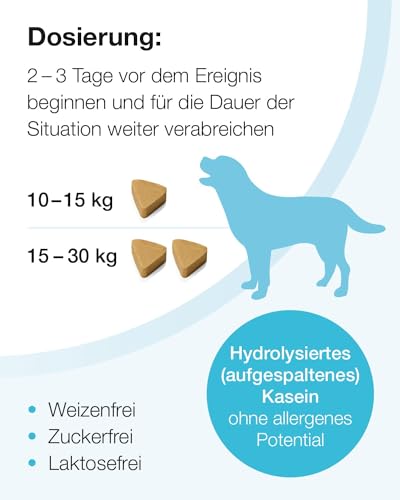 Vetoquinol Zylkene Chews 225 mg | Doppelpack | 2 x 14 Chews | Ergänzungsfuttermittel für Hunde und Katzen | mehr Wohlbefinden in ungewohnten Situationen