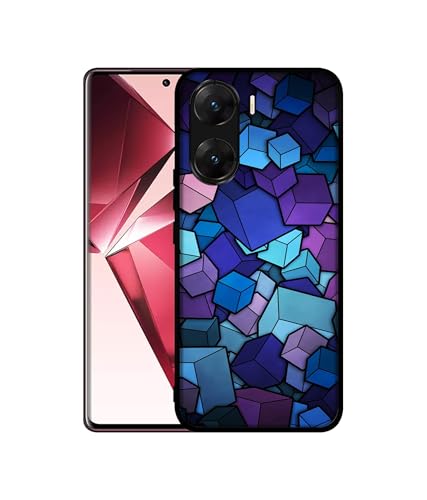 Image of Color Box Design Premium 2D Printed Metal Back Case Cover for Vivo V29E 5G