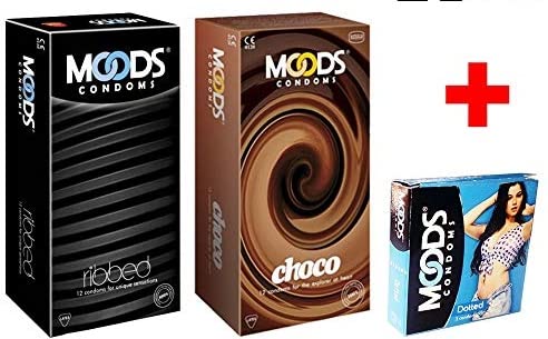 Moods Ribbed & Choco Monthly Combo Pack With 3'S Dotted Condom-picture-15