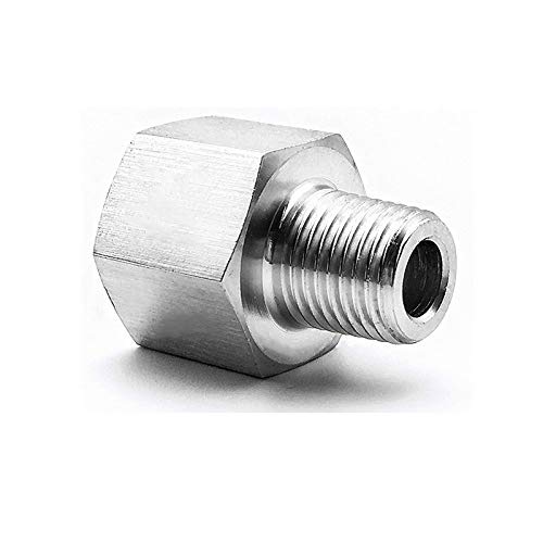 Pipe to Metric Fitting 1 4  NPT Female to M12X1.5 Male