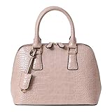 [ペレンネ] Mサイズ 20195 2way ハンドバッグ ショルダー トートバッグ 防水 レディース (クロコグレージュ)