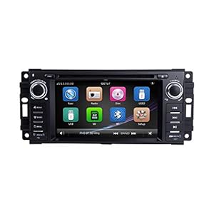 Autoradio Stereo, ZLTOOPAI voor Dodge Ram Challenger Jeep Wrangler JK hoofdeenheid 6,2 inch capacitief multi-touchscreen…
