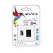 ADATA Premier 64GB microSDHC/SDXC UHS-I U1 Class 10 Memory Card with Adapter (AUSDX64GUICL10-RA1)