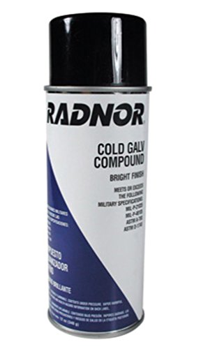 Radnor 12 Ounce Cold Galvanizing Compound, Zinc Rich Primer, Bright Finish Spray