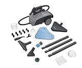 Techweise Dampfreiniger TS1 – 3,6 bar Hochdruck, 40 Min. Dauerdampf – 1,5 l Tank, 1.500 W Leistung – 24-teiliges Zubehör für Böden, Küche, Bad & mehr, steam cleaner & Desinfektionsgerät