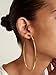 18K Gold Plated Hoop Earrings for Women Statement Jewelry Circle Round Earrings