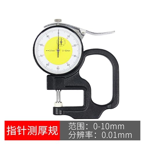 Calibrador digital de espesores con cabeza plana, rango 0-10 mm miniatura 2