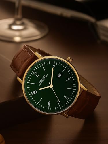 Image of French Connection Green Sunray Dial | Analog Watch for Men's | FCN0163NBRL