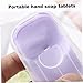 Rwigeboo Portable Paper Soap 6 Boxes/300 Sheets, Disposable PP Housing Hand Washing Soap Flake Sheet for Outdoor Camping Hotel Travel Sheets