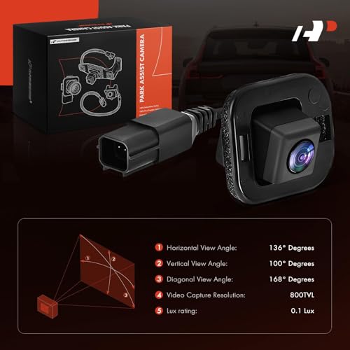 Image of A-Premium Rear View Backup Camera Compatible with Nissan | Parking Camera for 2013-2018 Sentra - Replace# 284423RA1A