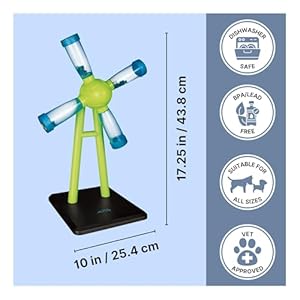TRIXIE Windmill Strategy Game, Beginner Dog Puzzle Toy, Level 1 Activity, Treat Puzzle, Interactive Play, Dog Enrichment TRIXIE Windmill Strategy Game Beginner Dog Puzzle Toy Level 1 Activity Treat Puzzle Interactive Play Dog Enrichment