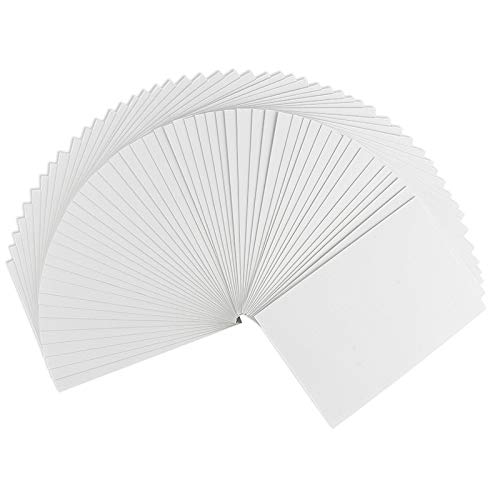 Ideen mit Herz Klappkarten-Set blanko | 50 Faltkarten | Karten zum Selbstgestalten | ideal zum Basteln von Gru&szlig;karten & Einladungskarten | Din B6 (11,5cm x 16,5cm) | 230 g/m&sup2; | wei&szlig; | 50 St&uuml;ck