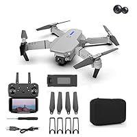 Dual HD 1080P Camera Mini Drone for Kids and Adults - RC Quadcopter With Altitude Hold, 360° Flip, Rechargeable - Toys Gifts for Boys Girls - Includes Drone Case Bag