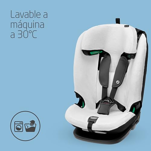 Miniatura 4 de Maxi-Cosi Funda De Verano De Algodón Orgánico Para Titan Plus I-Size, Funda Para Silla De Coche Infantil, Material Transpirable Y Absorbente De Humedad, Algodón Sostenible, Blanco Natural