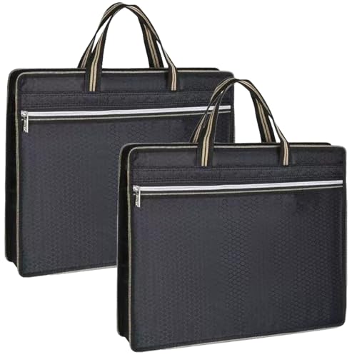 LaresDay Lot de 2 porte-documents A4 en tissu Oxford -...