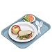 Carlisle CT101459 Café Standard Cafeteria / Fast Food Tray, 10" x 14", Slate Blue