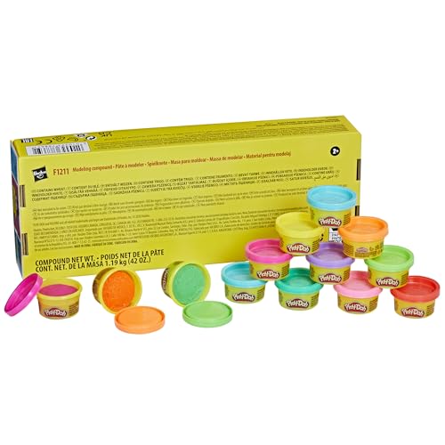 Play Doh F1211 Play-Doh Bulk Handout 42-Pack Of 1-Ounce Modeling Compound Cans, Non Candy Halloween Handout Toys & Party Favors, Kids Arts & Crafts, Preschool Toys thumb #3