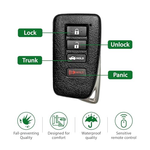 Keylessbest Replacement for 2013 2014 2015 2016 2017 2018 2019 2020 Smart Proximity Lexus IS200 IS200T IS250/300/350 RC200t RC300 RC350 ES300h GNE 281451-2020 Board Key Fob HYQ14FBA 315MHz 4 Buttons by Keylessbest - Image 6