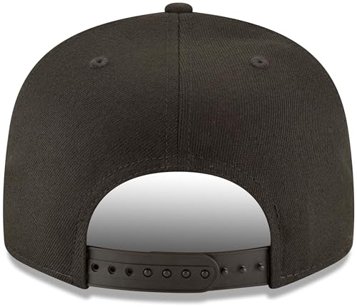 New Era Mlb 9Fifty Black Black Adjustable Snapback Hat Cap One Size Fits All thumb #3