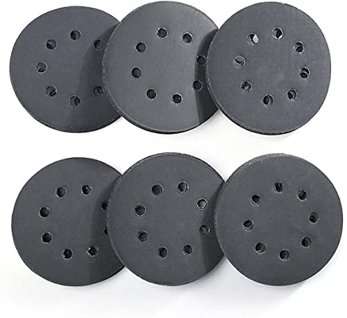 Schleifpapier Set Nass und Trocken 125mm 8 Loch Schleifscheiben 2000 Körnung für Exzenterschleifer, 60 Scheiben Cover