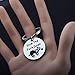 BLEOUK Funny Sloth Gift Cute Animal Sloth Quote Keychain Slow The Fuck Down Sloth Lover Gift