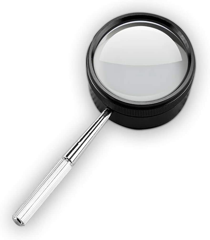 asdchZen Screen Magnifier High Magnification Optical Hand-Held Magnifier Without Lamp Hd 30 Times Old Man Reading Magnifier With Led Light Keep It In Mind