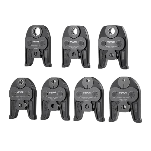 VEVOR 7PCS Pressing Jaws 1/4" to 1-1/8" - Compatible with RLS Copper Pipes, Work with 32KN Standard Press Tools for High Pressure HVAC/R Applications - with Case by VEVOR - Image 3