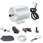 Kunray 48V Go Kart Motor Kit 1000W Electric Brushless DC Motor Kits 3500RPM with 30A BLDC Mid Motor Speed Controller Handlebar Twist Grip Throttle (48V1000W Kits with Mounting Bracket)
