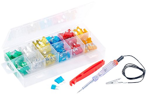 Lescars Auto Sicherungen: KFZ-Sicherungen, 150-teilig (Kfz Sortiment, Autosicherungen Set, Universal Sicherungskasten)