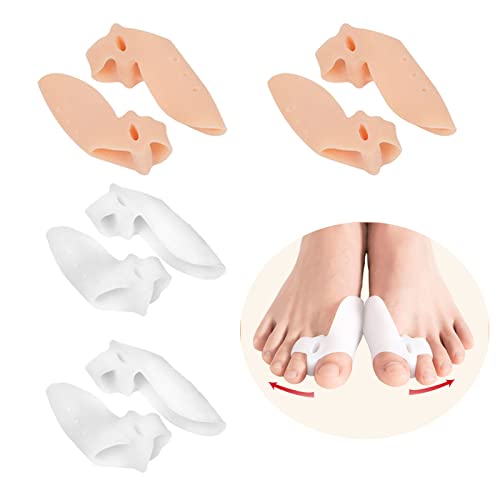 BSITSSS 8 Pcs Separador Dedos pie, Silicona Separadores de Dedos de los Pies, Corrector Juanetes Separador de Dedos del pie Bunion Corrector para Todos los Pies, un Tamaño para Todos Sin BPA